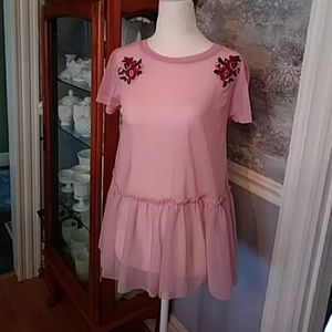 Arizona Jeans mesh top NWOT